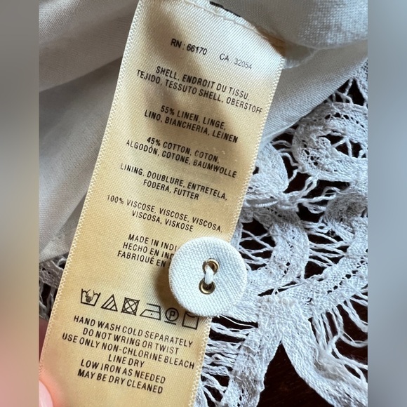 Moulinette Soeurs ivory cream sheath lace dress for Anthropologie size 6 - Picture 10 of 13